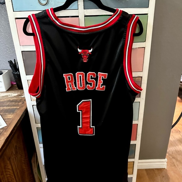 Chicago Bulls Basketball Jersey Dereck Rose #1 Adidas - Picture 2 of 6